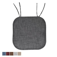 Sweet Home Collection  Solid U Shaped Memory Foam 17 x 16 Chair Cushions,  Wine, 2 PK, 2PK - Fry's Food Stores