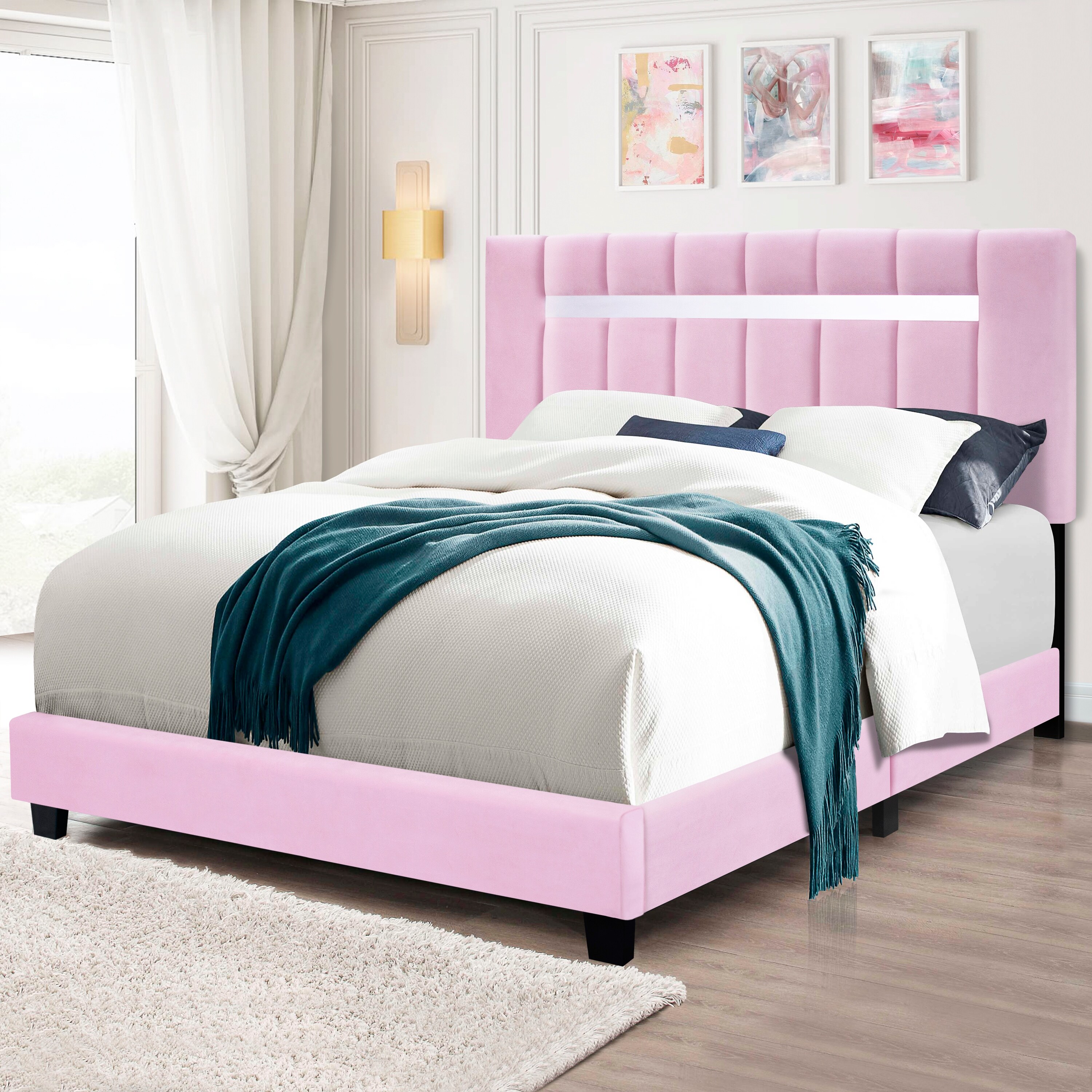Queen size bed frame for girl discount