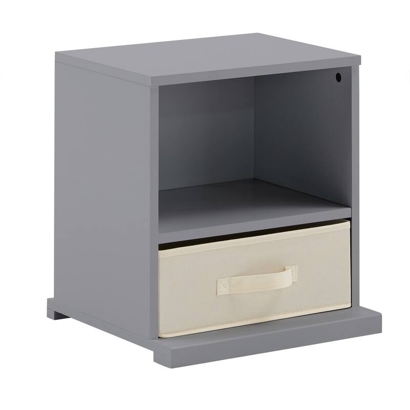 Riley Modular Stacking Storage Bins by iNSPIRE Q Junior - 1 Box with Drawer - Grey