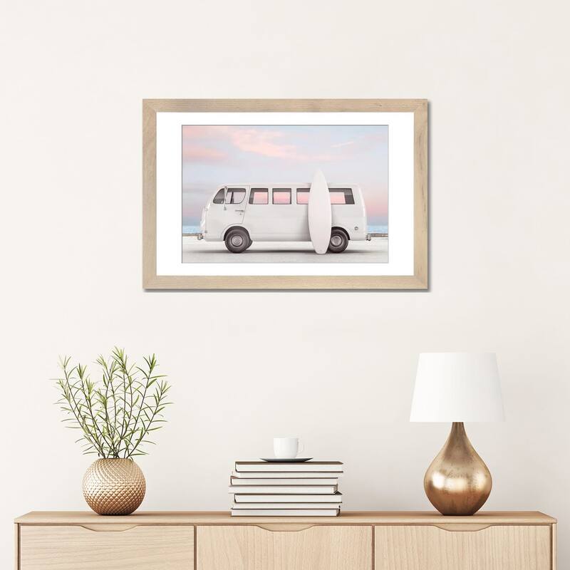 iCanvas "Van And Surfboard" by Tiny Treasure Prints