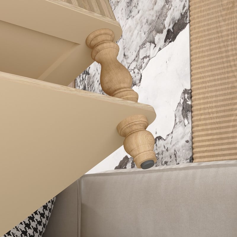 Fluted 31.5" Square Lift-Top Coffee Table with Hydraulic Mechanism for Hidden and Open Storage Solutions