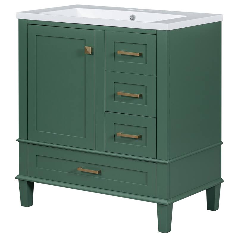 30" Bathroom Vanity Cabinet with Sink Combo Set