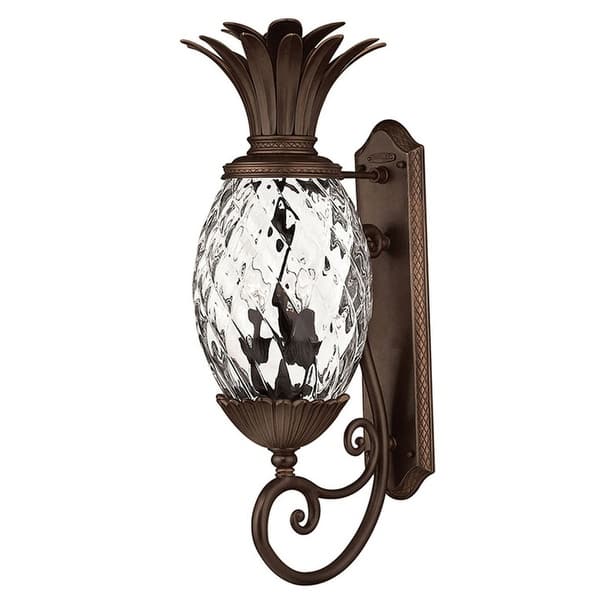 slide 1 of 1, Hinkley Lighting 28" Height 3 Light Outdoor Wall Sconce from the Copper Bronze