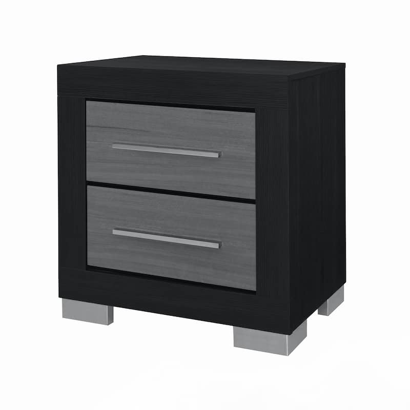 BLACK and GREY NIGHTSTAND