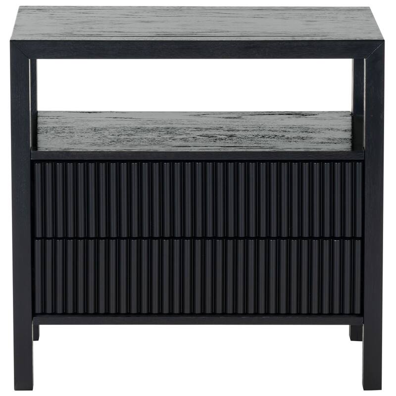 SAFAVIEH Couture Shelbie 2-Drawer Reeded Nightstand, Fully Assembled