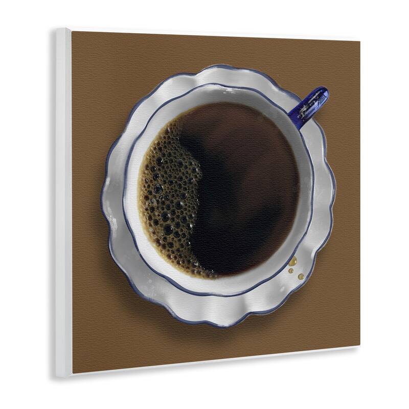 Stupell Aerial View Coffee Cup Wall Plaque Art Design By Matthew Piotrowicz