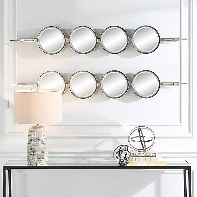 Uttermost Button Silver Mirror - 9.875"x 59.875"