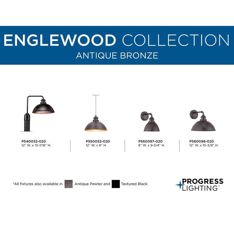 Englewood Collection One-Light Medium Wall Lantern - 11.370" x 14.750" x 12.750" - 11.370" x 14.750" x 12.750"