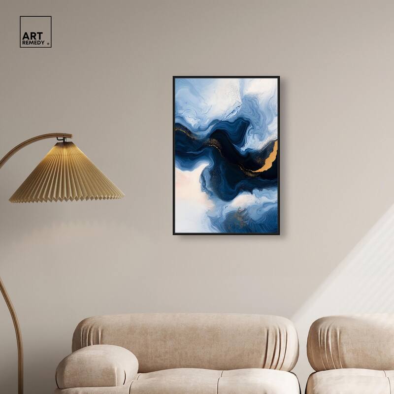 Blue Deep II Canvas by Art Remedy