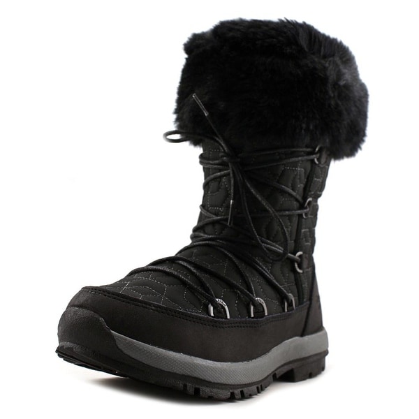 Bearpaw Leslie Women Round Toe Synthetic Black Snow Boot