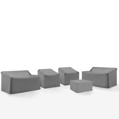 Crosley 5Pc Outdoor Sectional Furniture Cover Set