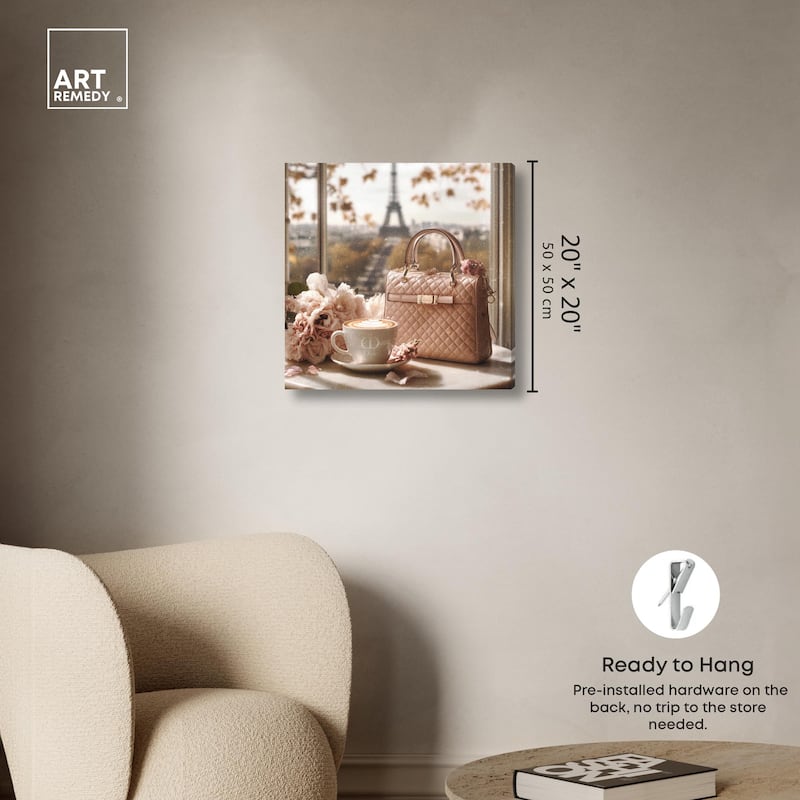 Glam by the Window Paris Canvas by Art Remedy, Gallery Wrapped