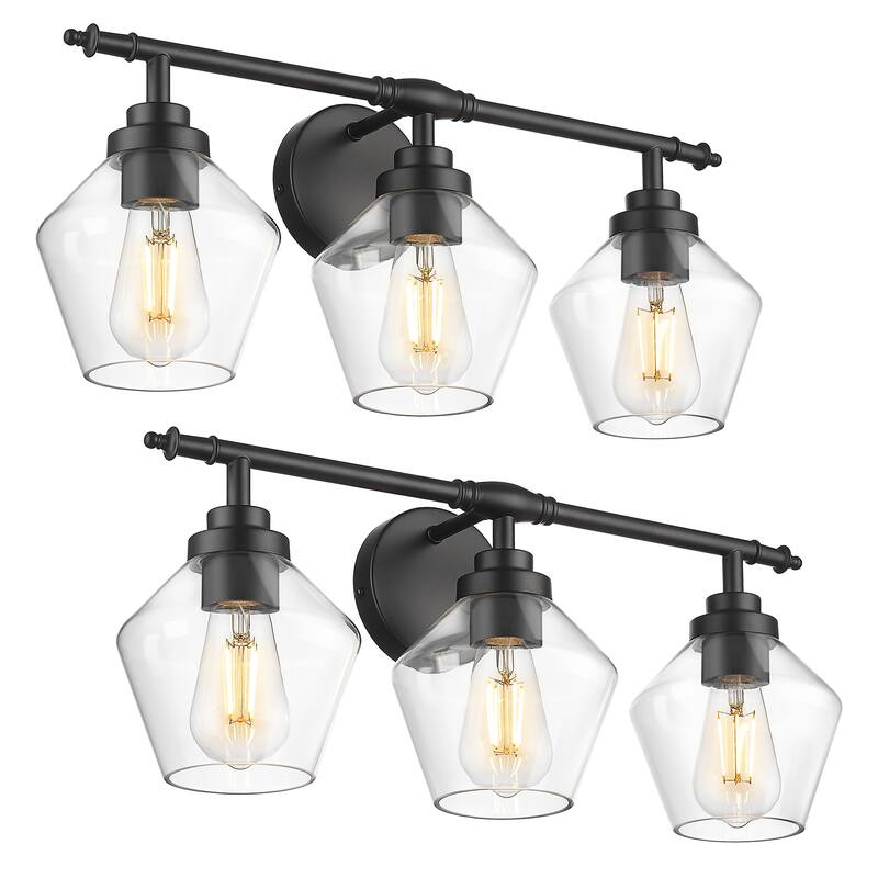 3/4-Light Modern Bathroom Vanity Light