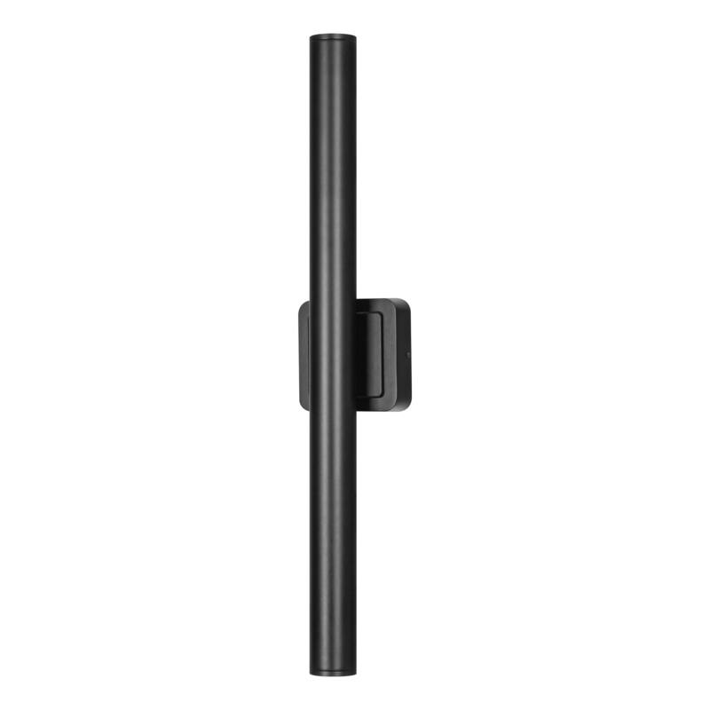 2-Light Modern Black Linear Waterproof IP54 Integrated LED Outdoor Wall Sconce Lights