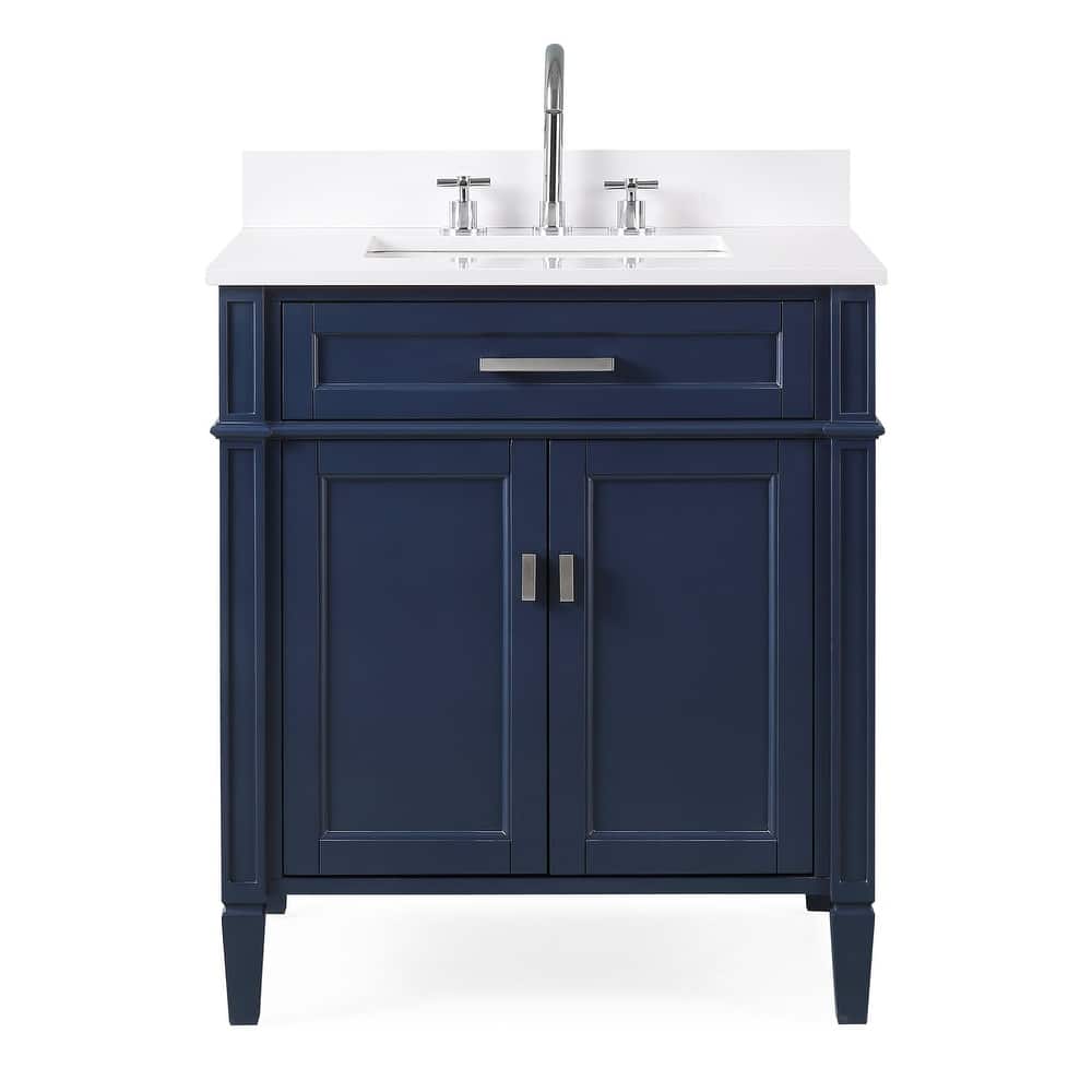 30 Inch Durand Modern Bathroom Sink Vanity with Stone Counter Top