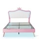 preview thumbnail 5 of 10, Modern Upholstered Princess Bed with Crown Headboard