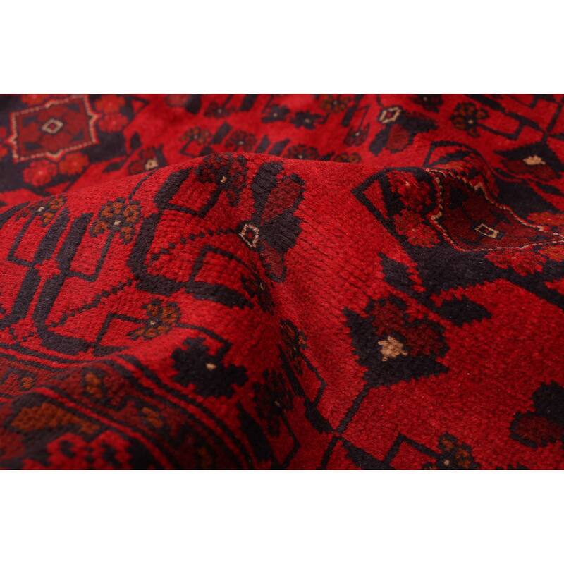 ECARPETGALLERY Hand-knotted Finest Khal Mohammadi Red Wool Rug - 9'11 x 12'10