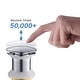 preview thumbnail 18 of 53, Bathroom Sink Pop Up Drain Stopper Full Cover without Overflow