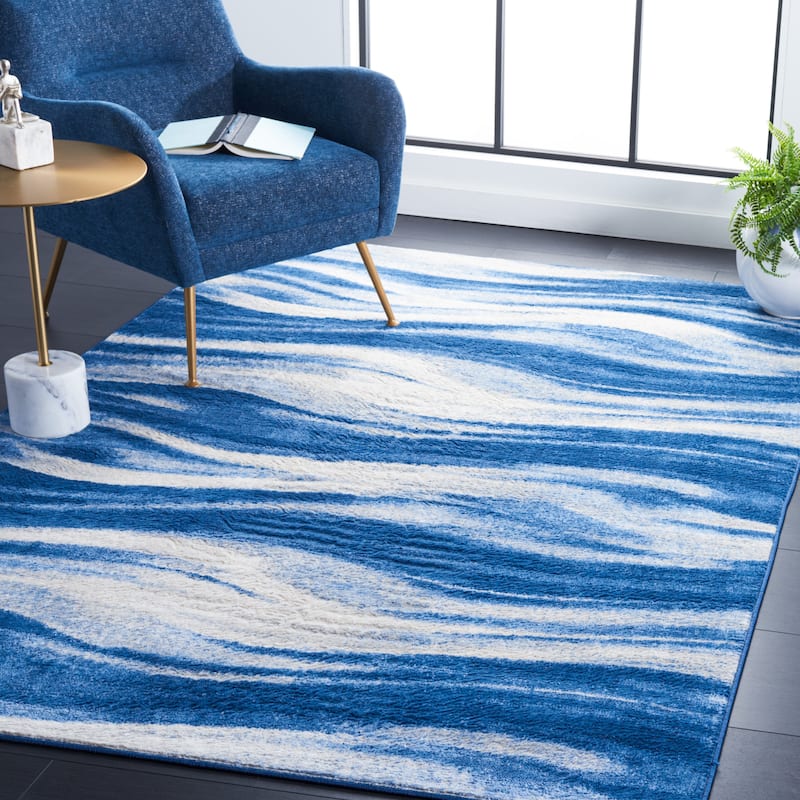 SAFAVIEH Jasper Marcie Modern & Contemporary Rug - 5'3" x 7'6" - Navy/Ivory