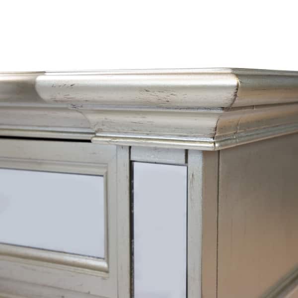 Eaen Glam Gold Wood 2-Drawer Nightstand by Furniture of America