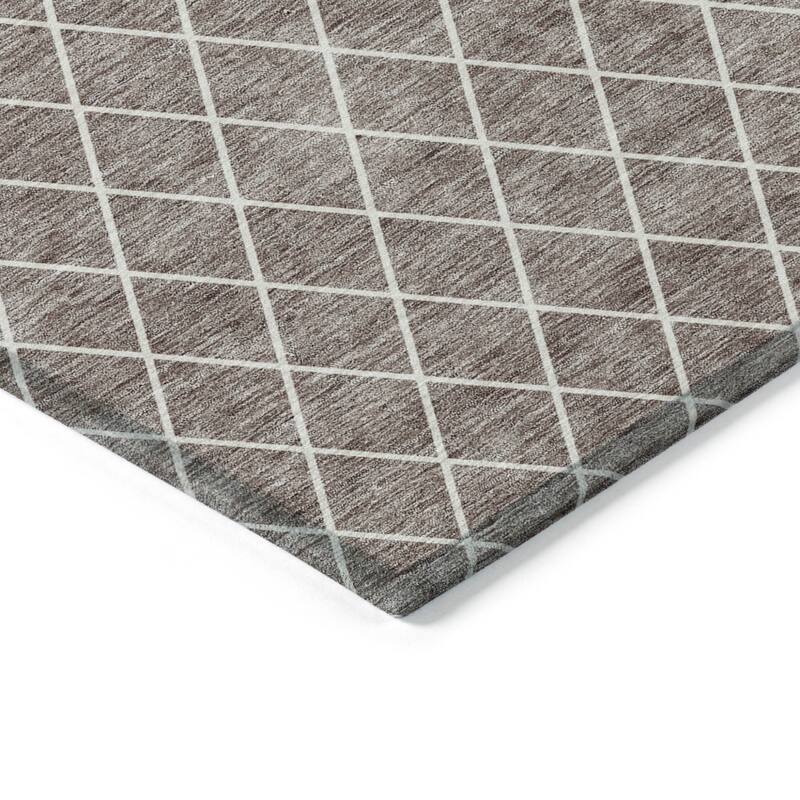 HomeRoots Geometric Transitional Rectangle Outdoor Rug