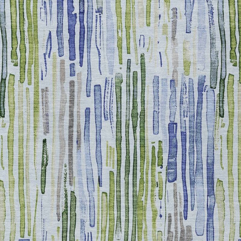 HomeRoots Striped Modern Rectangle Outdoor Rug