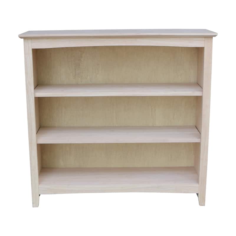 Shaker Solid Wood Bookcase - 36 in H