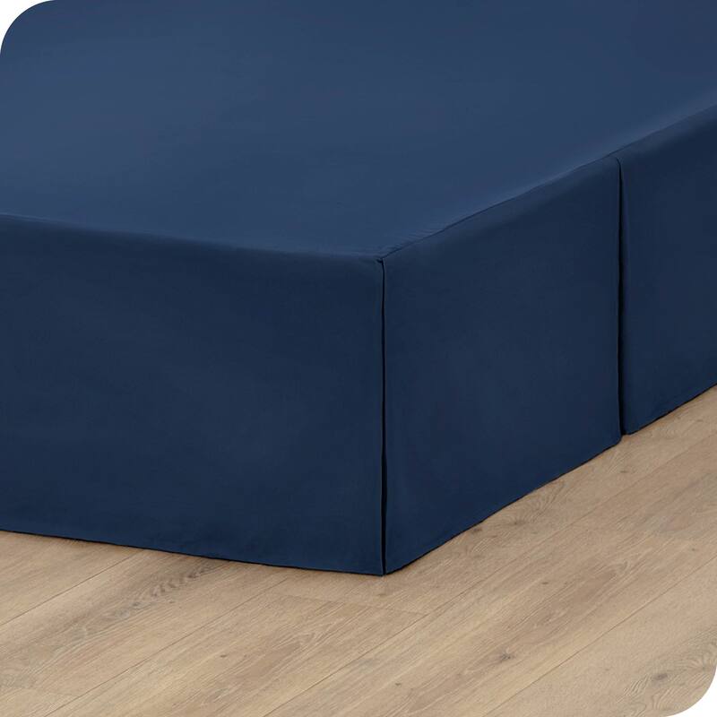 Bare Home Pleated Bed Skirt - 15-Inch Tailored Drop Easy Fit