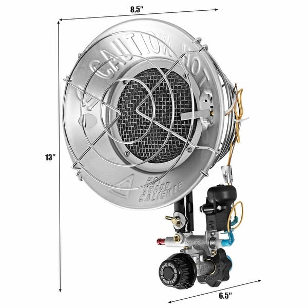 Gymax Single Tank Top Heater 15000 BTU Liquid Propane Heater Portable Outdoor Camping Gymax Single Tank Top Heater 15000 BTU Liquid Propane Heater Portable Outdoor Camping
