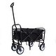 preview thumbnail 3 of 62, Foldable Wagon Cart with Strapping System, Utility Wagon Cart for Camping Shopping Sports Gardeing Fishing All-Terrain Wheels