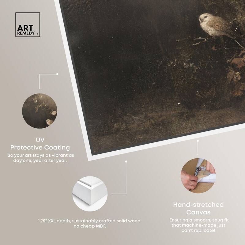 Owl in the Shadows II Canvas by Art Remedy