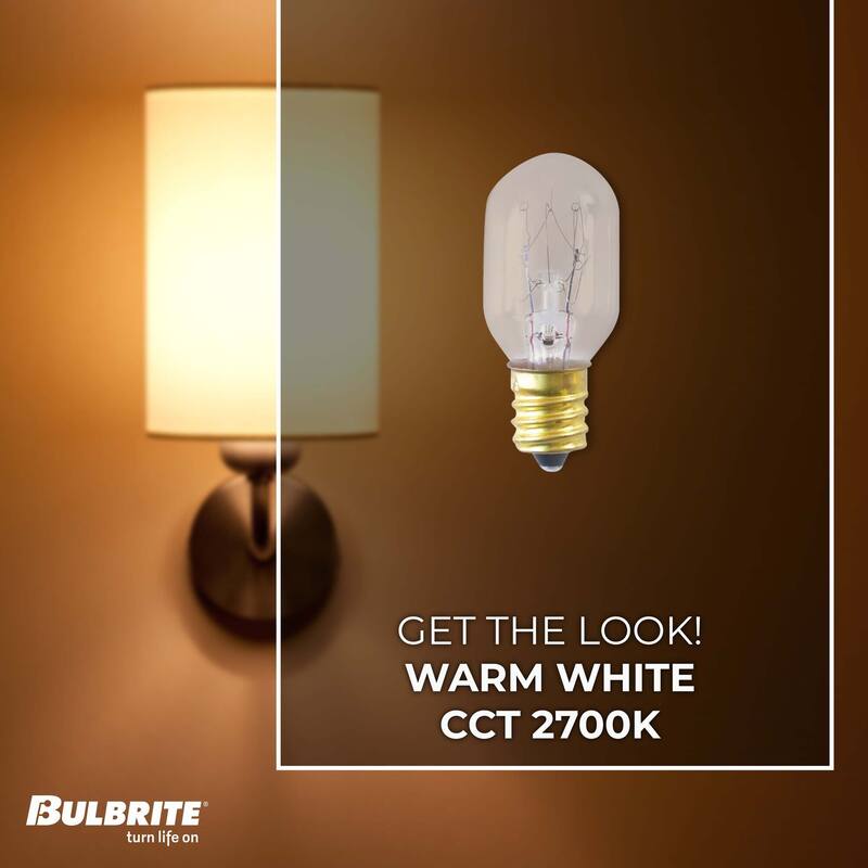 Bulbrite Multi Pack of Dimmable Clear Appliance, Amusement Candelabra (E12) Incandescent Bulb