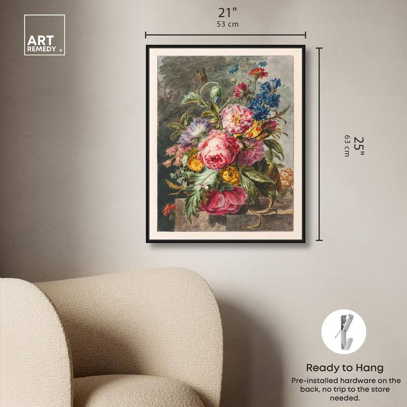 Stilleven Met Bloemen Canvas by Art Remedy