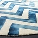 preview thumbnail 120 of 121, SAFAVIEH Dip Dye Marybeth Hand-tufted Wool Chevron Area Rug