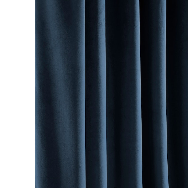 Exclusive Fabrics Heritage Plush Velvet Room Darkening Curtain (1 Panel) - Luxurious Single Drapery for Enhanced Room Darkening