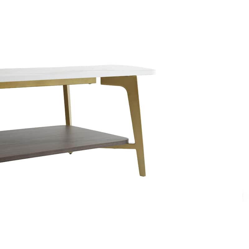 GDF Studio - Neron Modern Wood Coffee Table with Metal Frame
