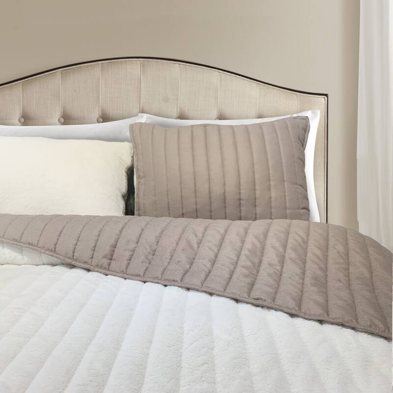 Cotton Reversible 3 Piece Quilt Set