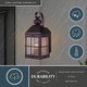 preview thumbnail 2 of 4, VAXCEL Revere 14.5 in. H 1-Light Royal Bronze Traditional Outdoor Wall Sconce, Steel, Clear Seeded Glass Shade