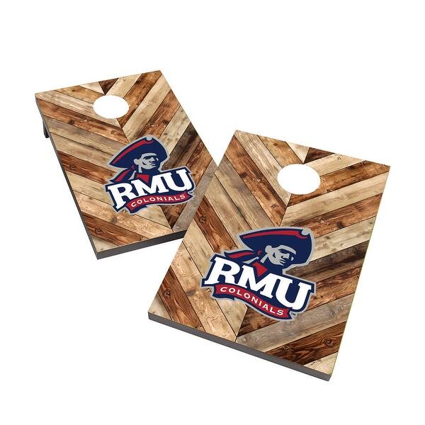 slide 2 of 5, Robert Morris University Colonials 2x4 Cornhole Bag Toss Game