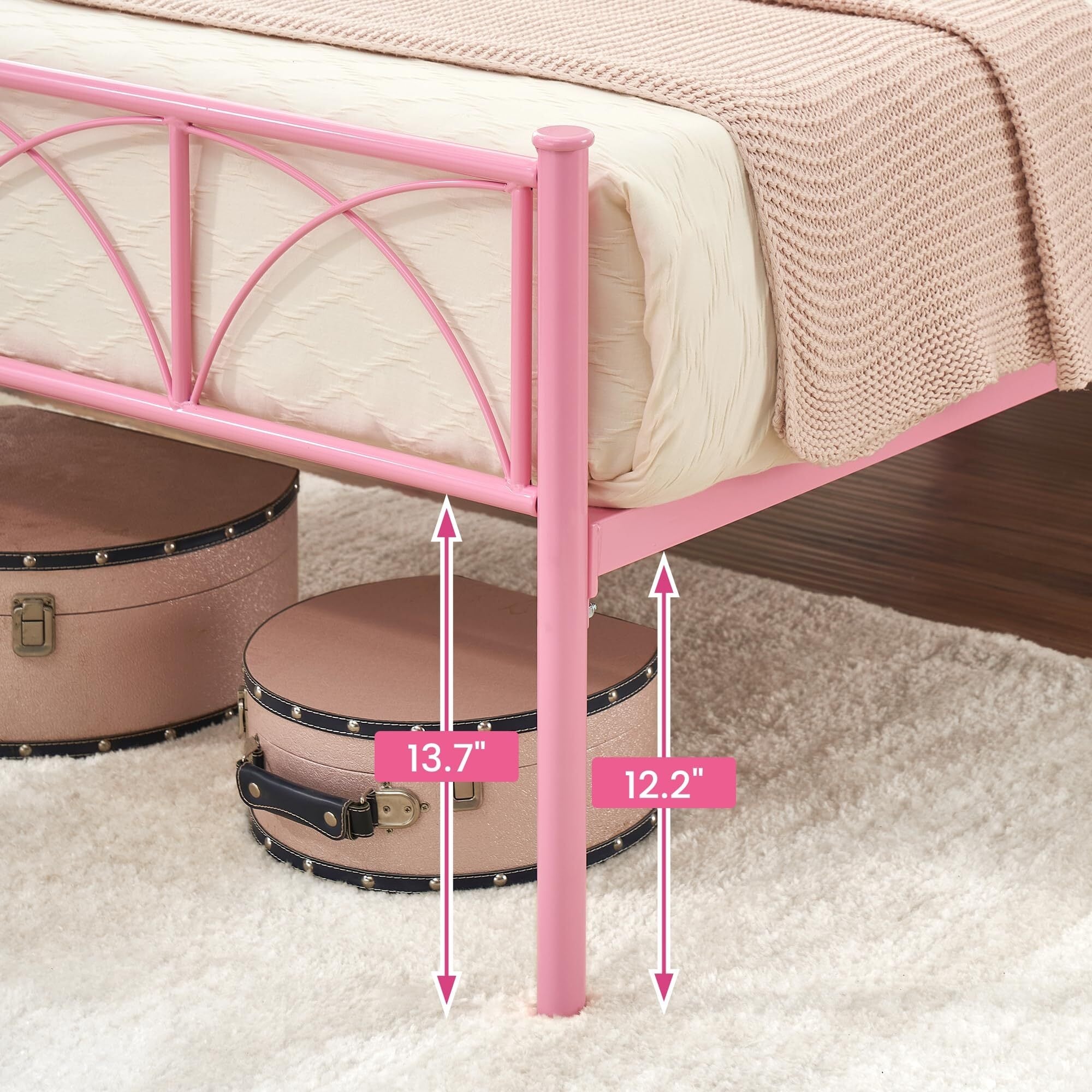 14 Inch Bed Frame with Headboard and Footboard - Bed Bath