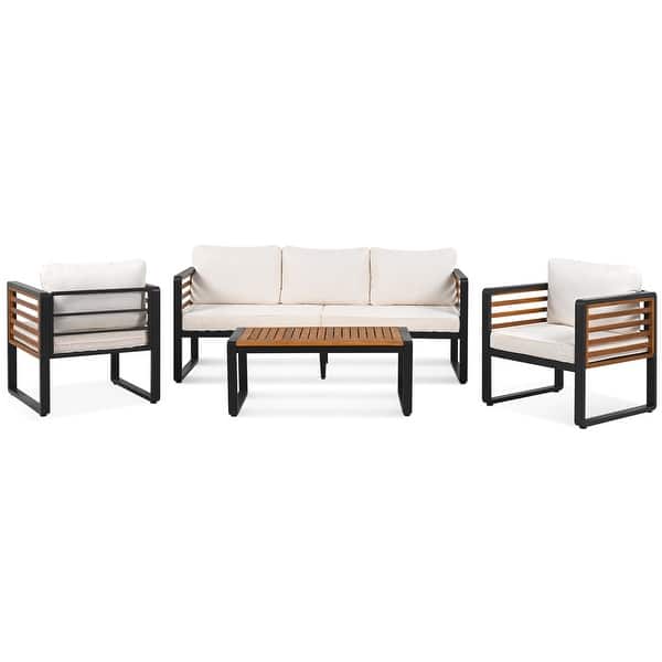 Large Size 4-Pieces Outdoor Furniture Sofa for 5 Person 
