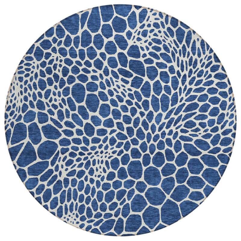 HomeRoots Geometric Transitional Rectangle Outdoor Rug