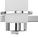 preview thumbnail 9 of 11, Reiss Collection Three-Light Modern Farmhouse Polished Chrome Vanity Light - 22.75 in x 5.75 in x 7 in