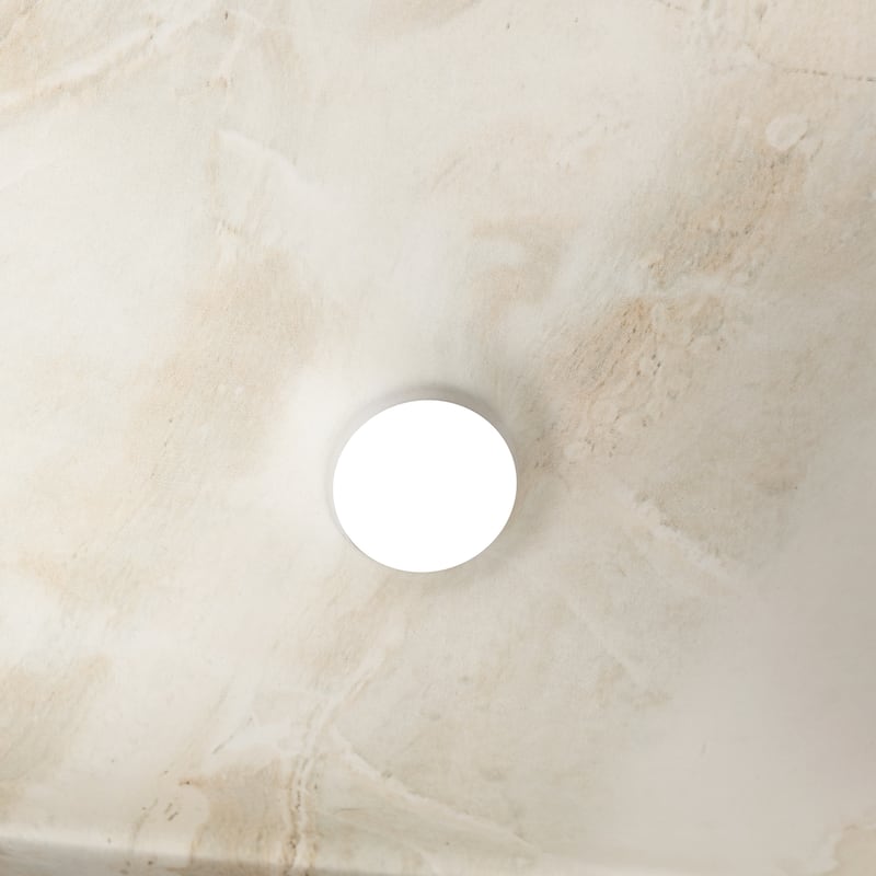 Felix Modern Wall Mounted Rectangular Ceramic Mini Sink, By JONATHAN Y