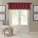 preview thumbnail 25 of 31, Elrene Mia Jacquard Blackout Scallop Window Valance - 52" w x 19" l