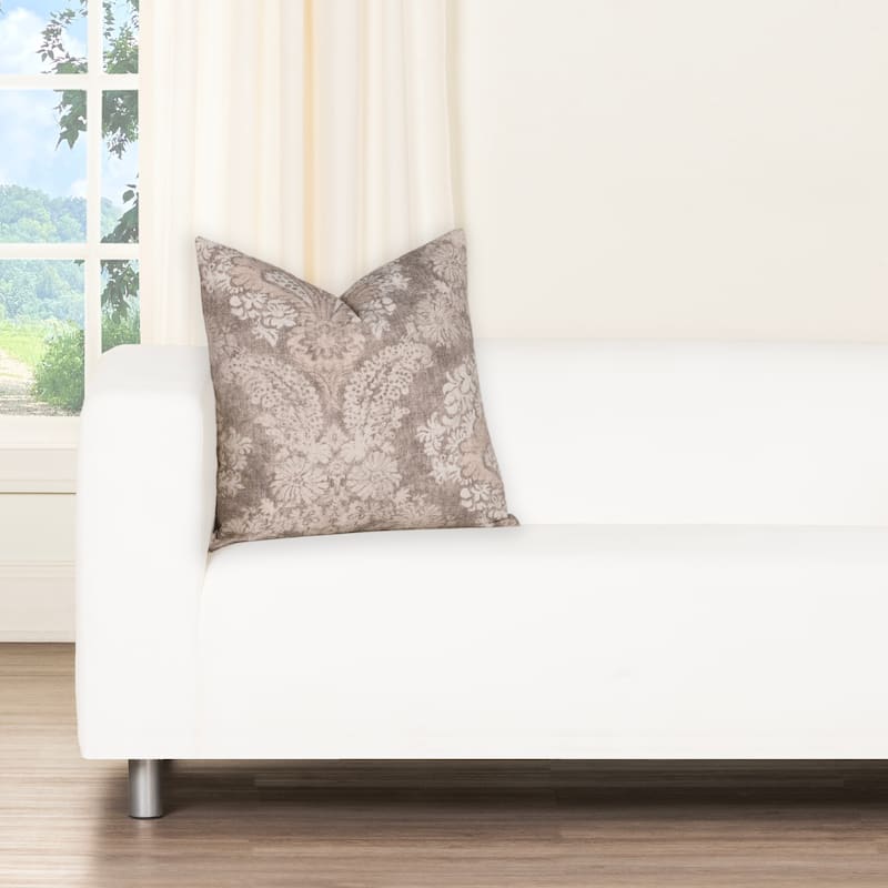 Magnolia Hamilton Denim Washed Cotton Accent Pillow - 26" x 26" - Feather - Stone