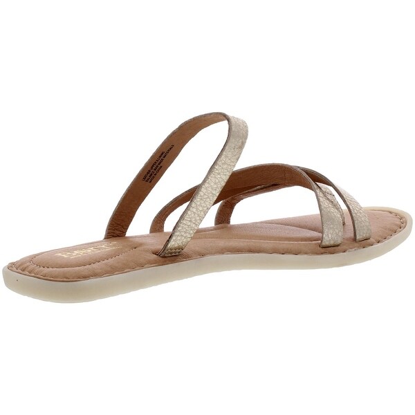 comfortable gold flat sandals