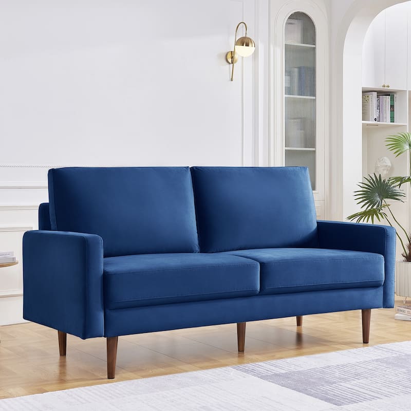 OS Home and Office Furniture 69 Inch Wide Upholstered Sofa with Square Arms