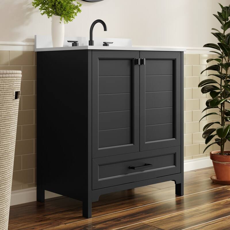 Bathroom Vanity with Undermount Sink, Cabinet, and Drawer