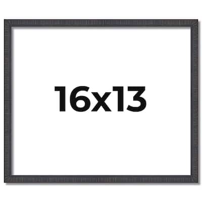 16x13 Frame Brown Solid Wood Picture Frame - Complete Modern Photo